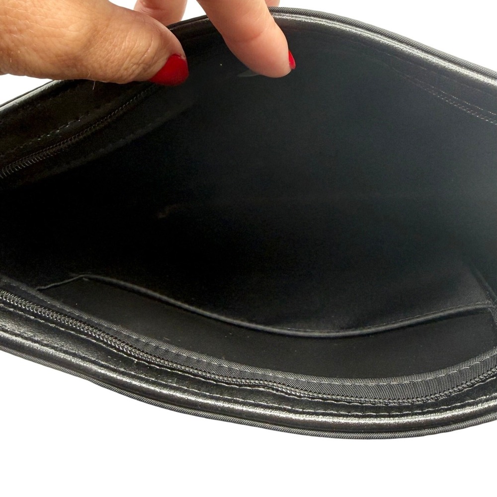 Vintage Longchamp Le Pliage "Déposé" Crossbody / Shoulder Bag Black Nylon France - Picture 12 of 13